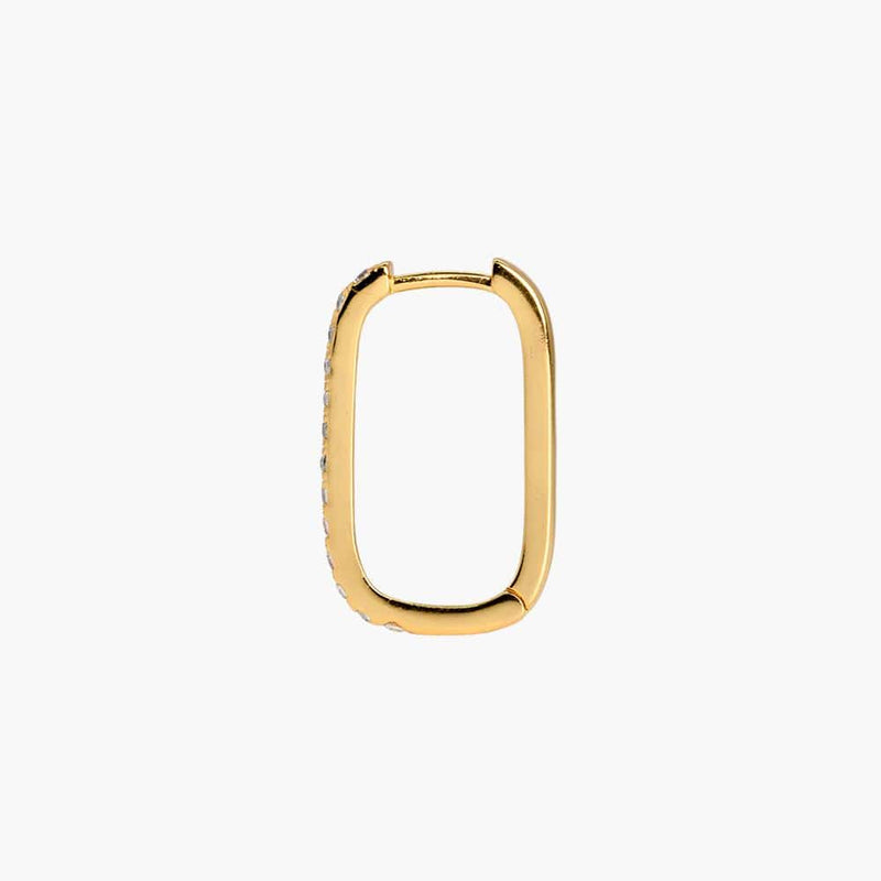 Clear Rectangular Hoop from side